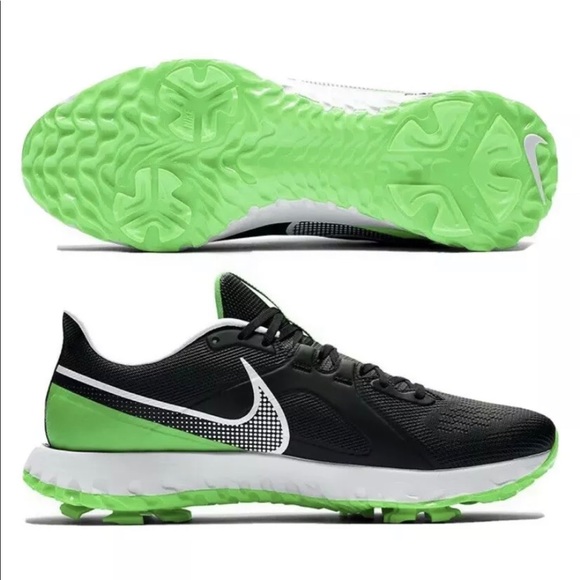 Nike React Infinity Black Green Golf Shoes 14 men main image 4